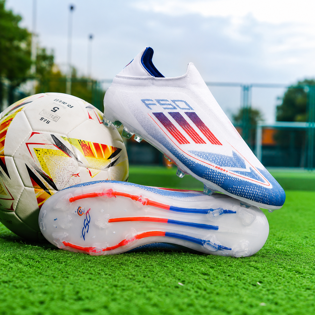 Zapatos de fútbol para hombre Mundial Entrenamiento en interior con tacos antideslizantes