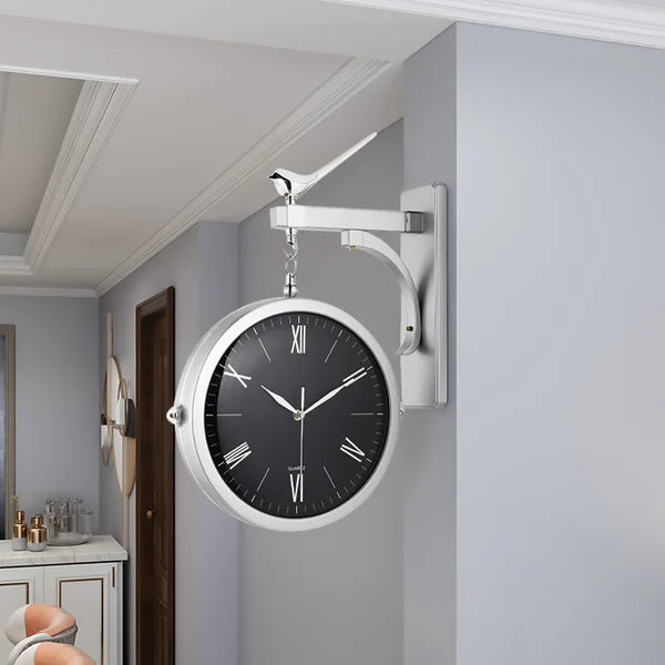 RomanClock - Orologio da parete doppia faccia