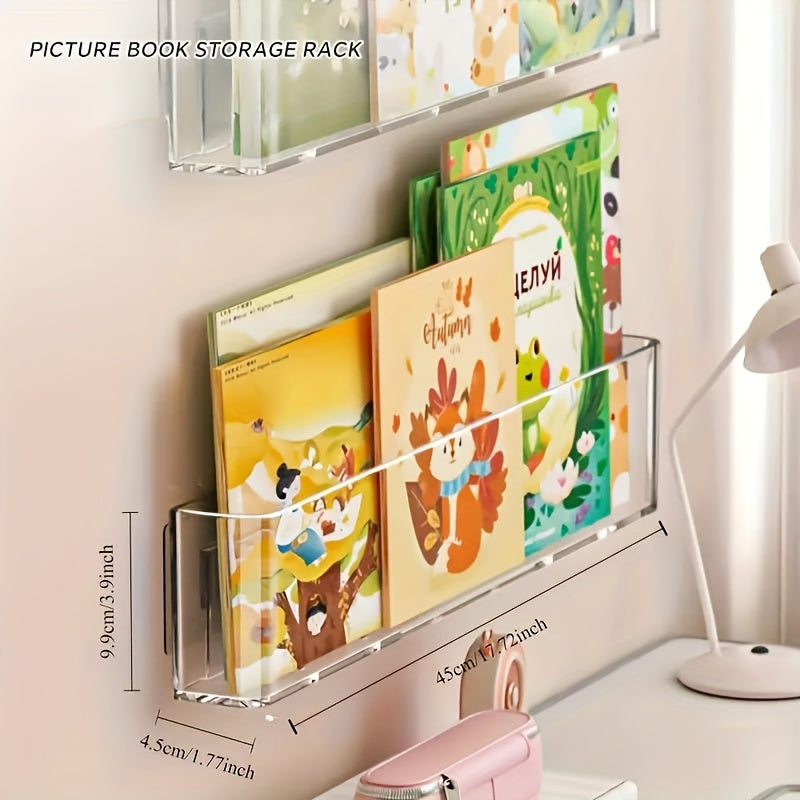 ClearView - Transparent Acrylic Bookshelf for Children's Room and Living Space
