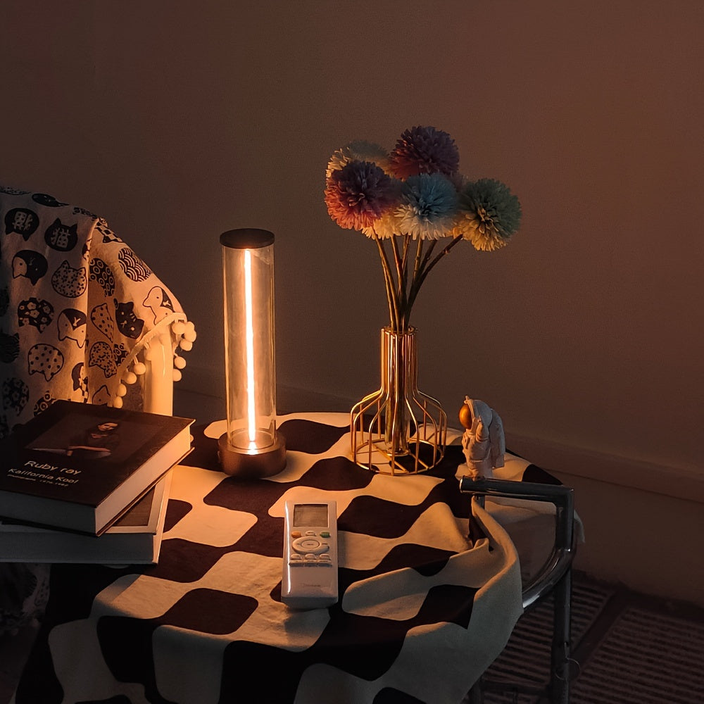 TouchLicht - Lampada da tavolo LED wireless con porta di ricarica USB