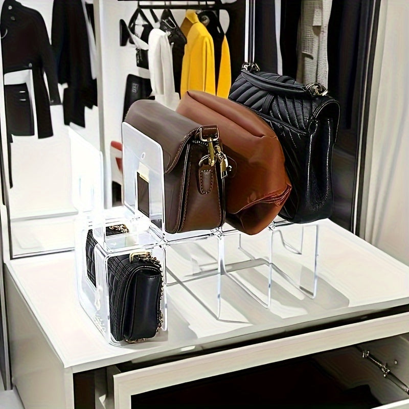 Kast Wallet Organizer – 3-Vaks Transparante ABS Plastic Opbergrek voor Tassen