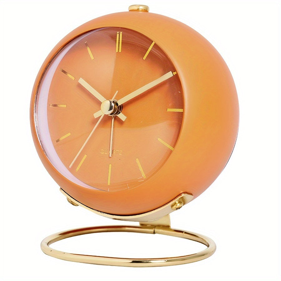 EleganceTime - Sveglia al quarzo elegante con cornice in metallo