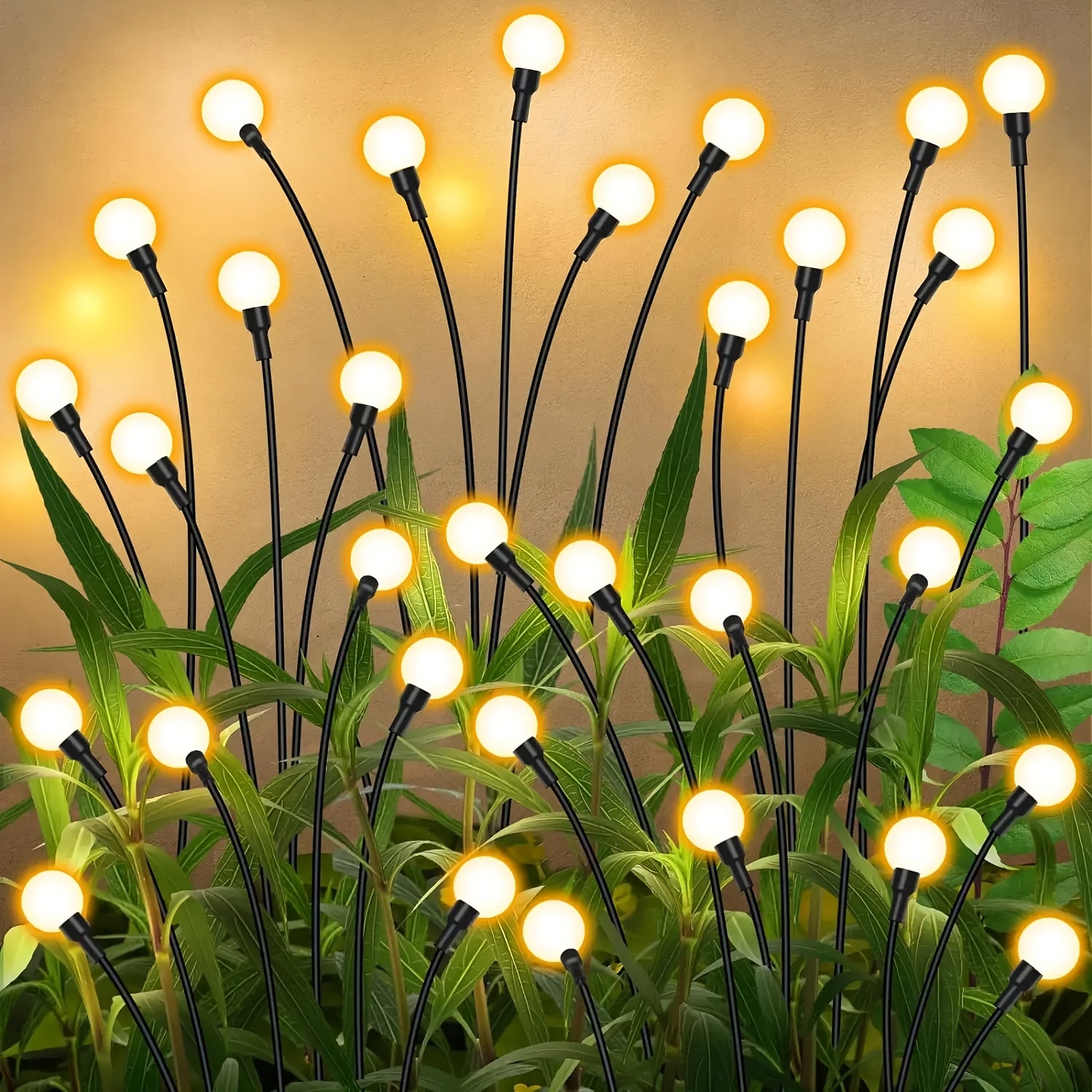 SolarFirefly - Decoração de Jardim LED Luzes de Vaga-lume, Iluminação Exterior à Prova de Água