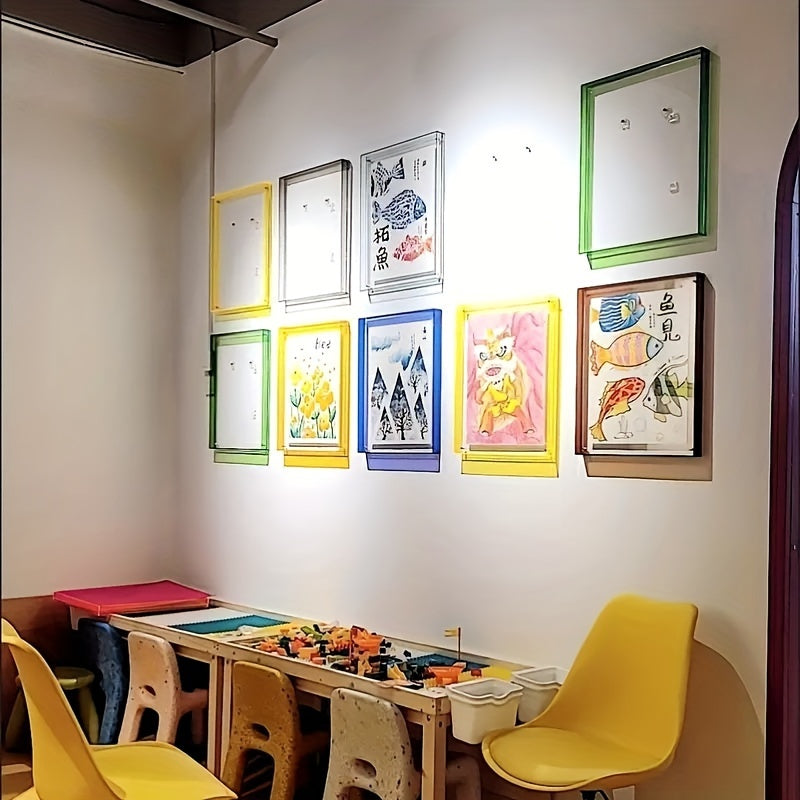 Transparante Fotolijst - Multikleur Rand voor Tafel- en Wanddecoratie