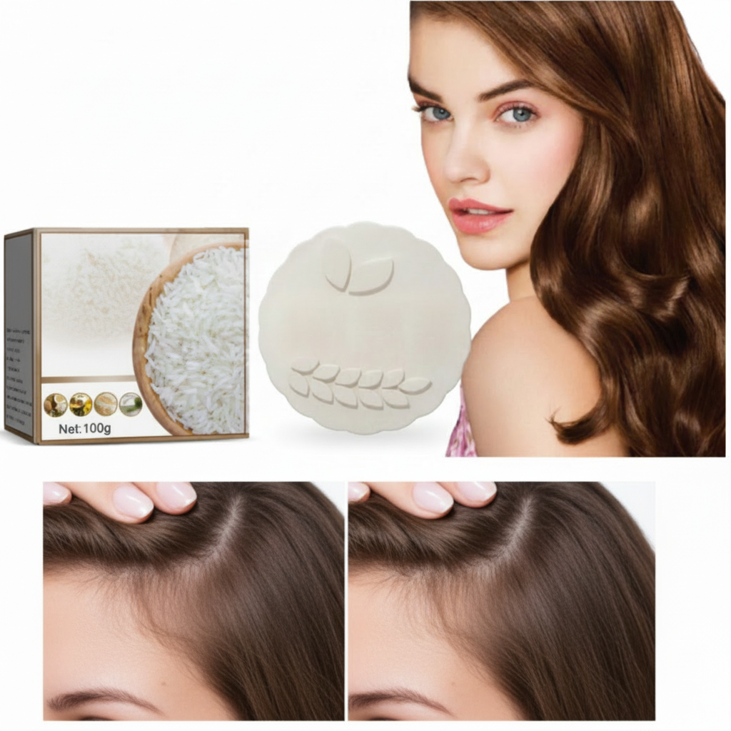 Barra de champú natural Cabello saludable Crecimiento del cabello