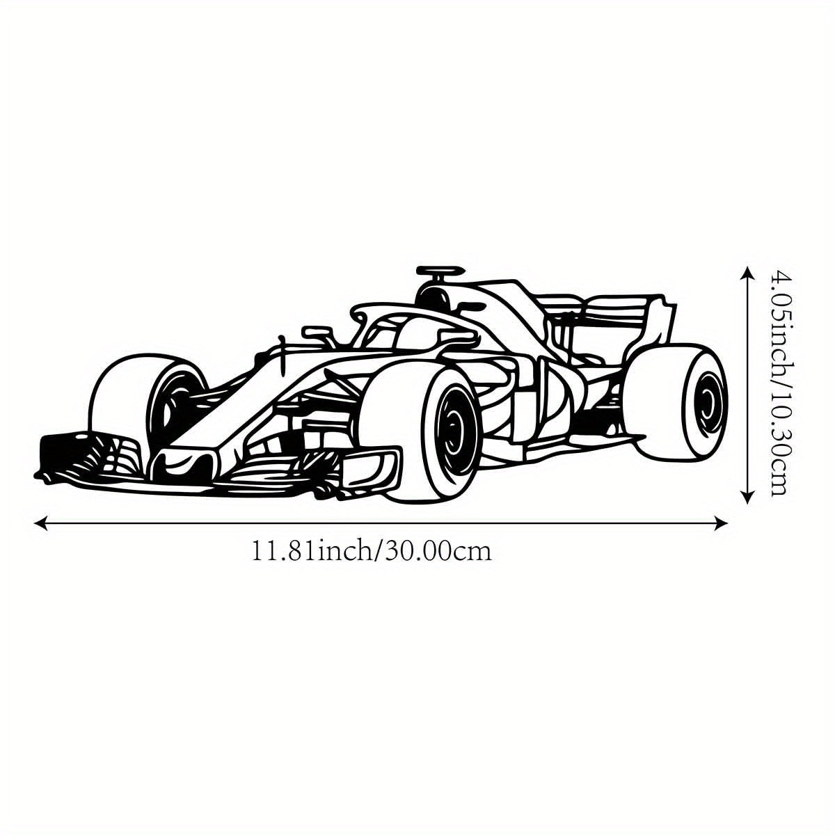 RaceSculpt - Formula Race Car Metal Wall Sculpture