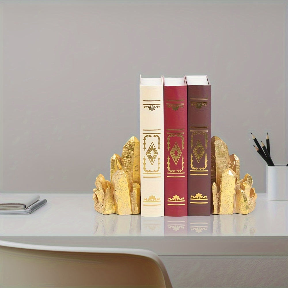 CrystalForm - Vintage Stijl Hars Boekensteunen Set van 2