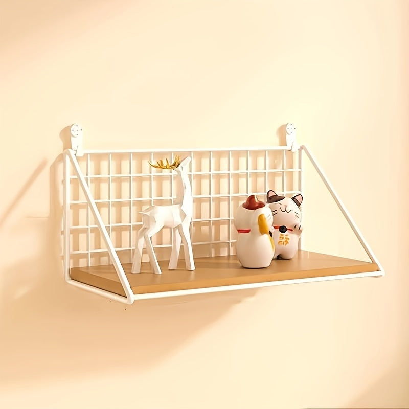 IronRack - Metal Floating Shelf - Hanging Storage Rack for Bathroom and Living Room