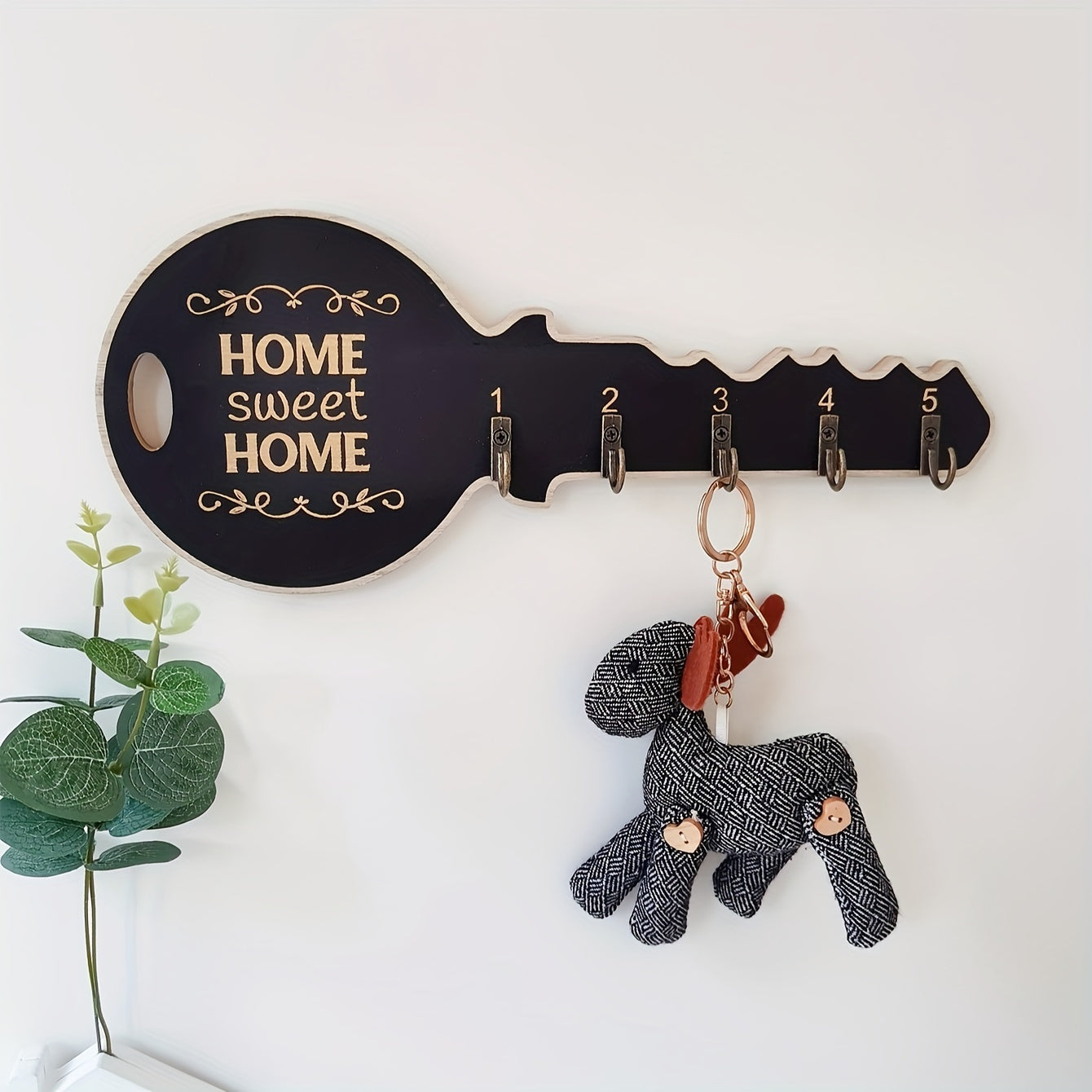 RusticHook - Retro Wand Decoration Floating Shelves with Key Hooks