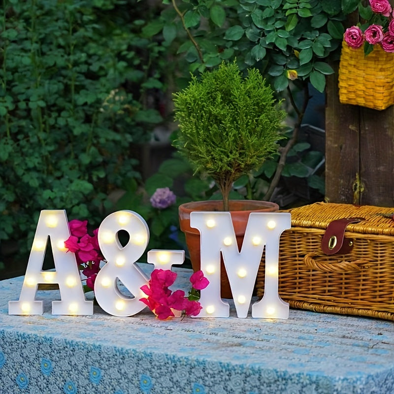 AlphaGlow - LED Decorative Letter Lamp with Battery Power Supply