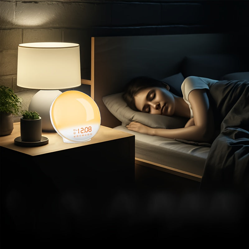 AlarmGlow - Sunrise Alarm Clock with Dual Alarms