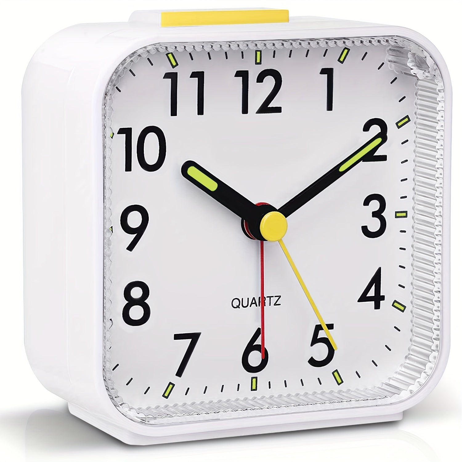 TimeRest - Despertador de Viagem Quadrado Clássico com Soneca e Ponteiros Luminosos