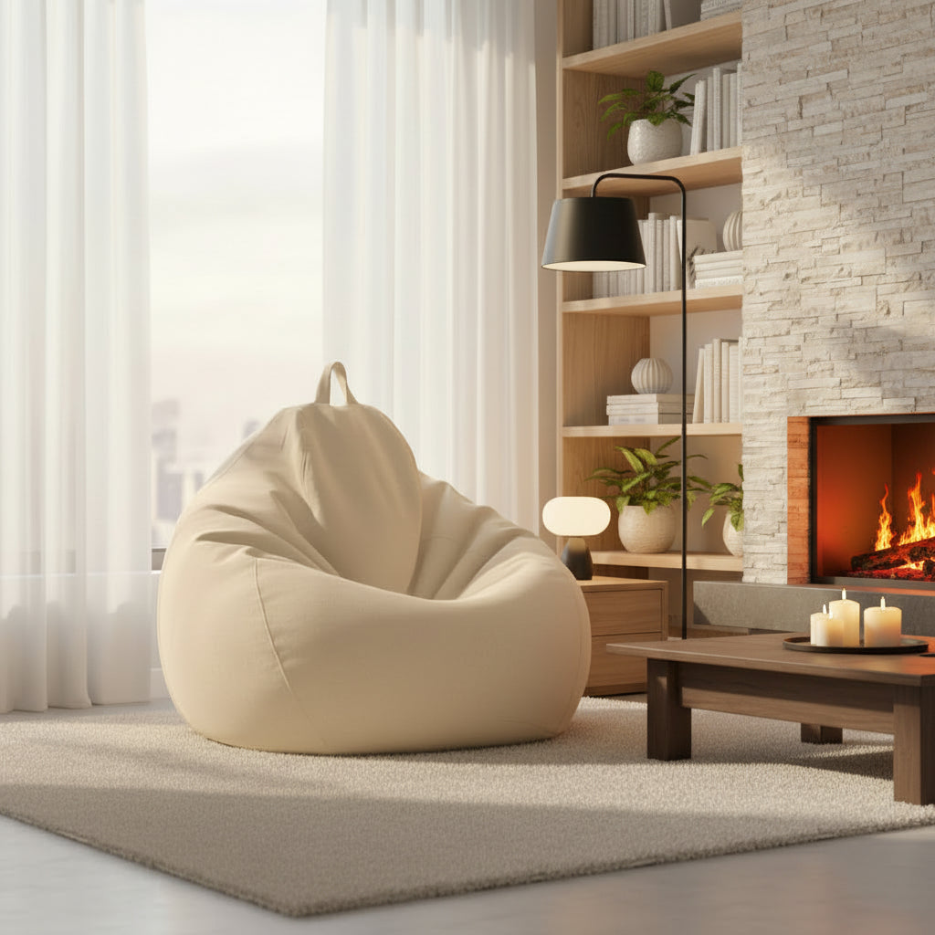 Ergonomische Linnen Zitzak Woonkamer Slaapkamer