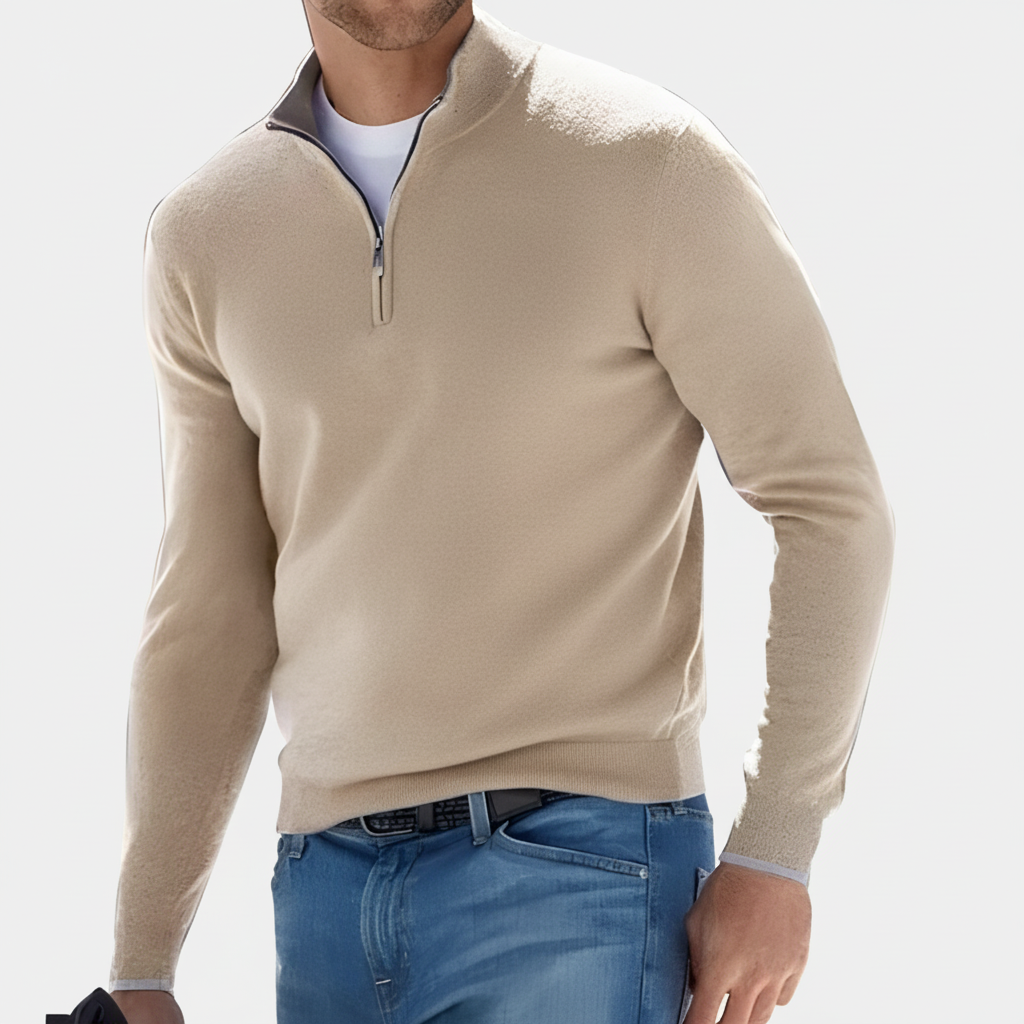 Men's Jumper Zip Knit Casual