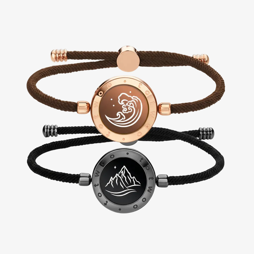 Connecting Partner Bracelet Set Vibration Stainless Steel Bluetooth