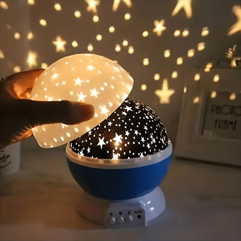StarGlow - LED Star Projector Night Light with Adjustable Colors and USB Power Supply