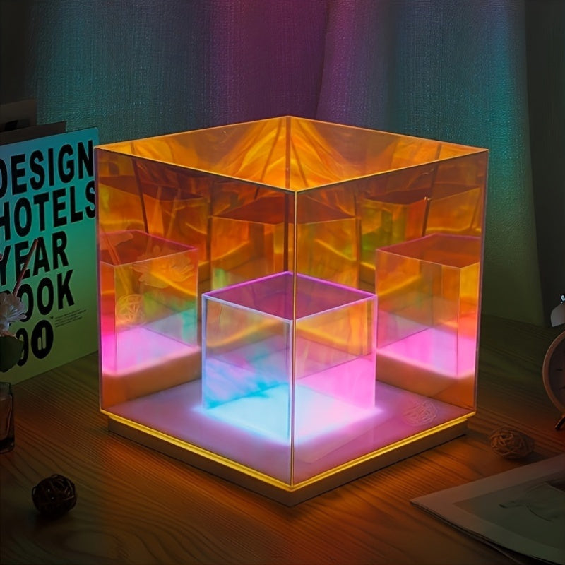 LumiSky - Dreamy Starry Sky Table Lamp with Adjustable Lighting and Geometric Design