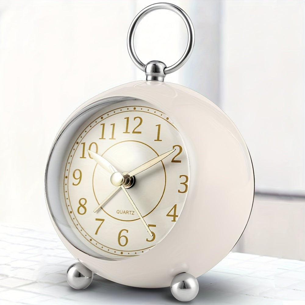 RetroTime - Silent Analog Alarm Clock with Night Light