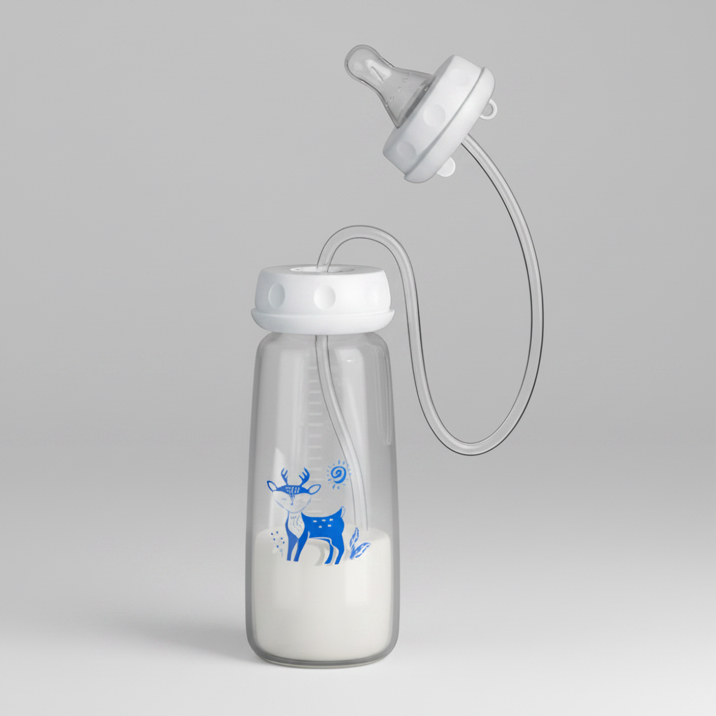 Biberon Neonato Mani Libere Tubo Flessibile - Image 2