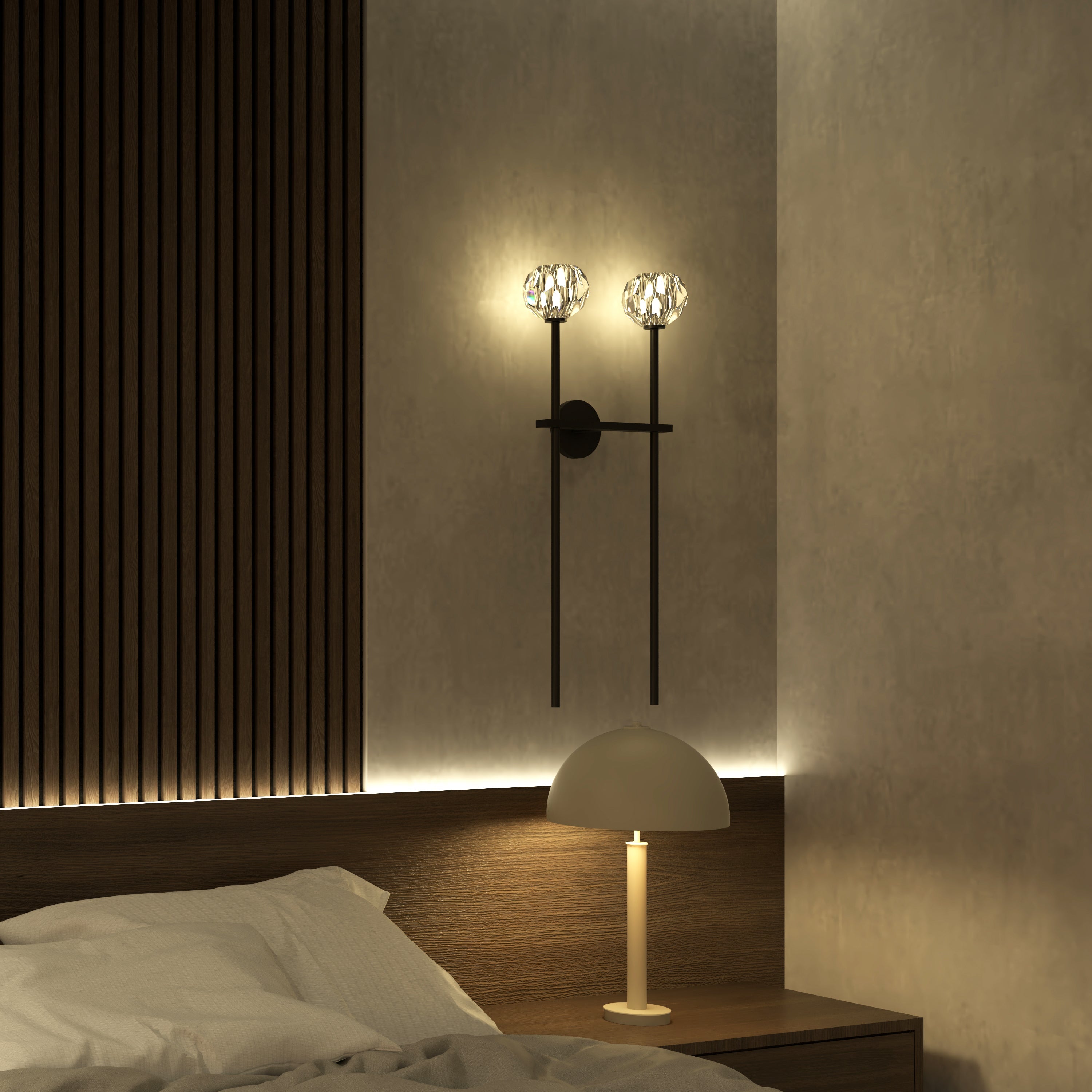 Candeeiro de Parede Dua Lux - Design Minimalista com Elegância Moderna