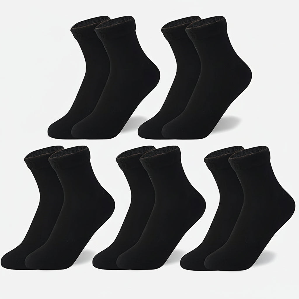 Meias Térmicas Forradas Meias de Inverno Quentes de Nylon Uso Diário