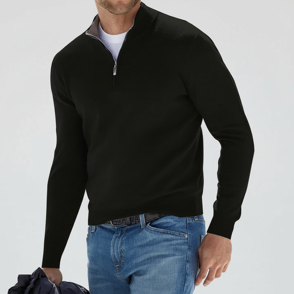 Men's Jumper Zip Knit Casual