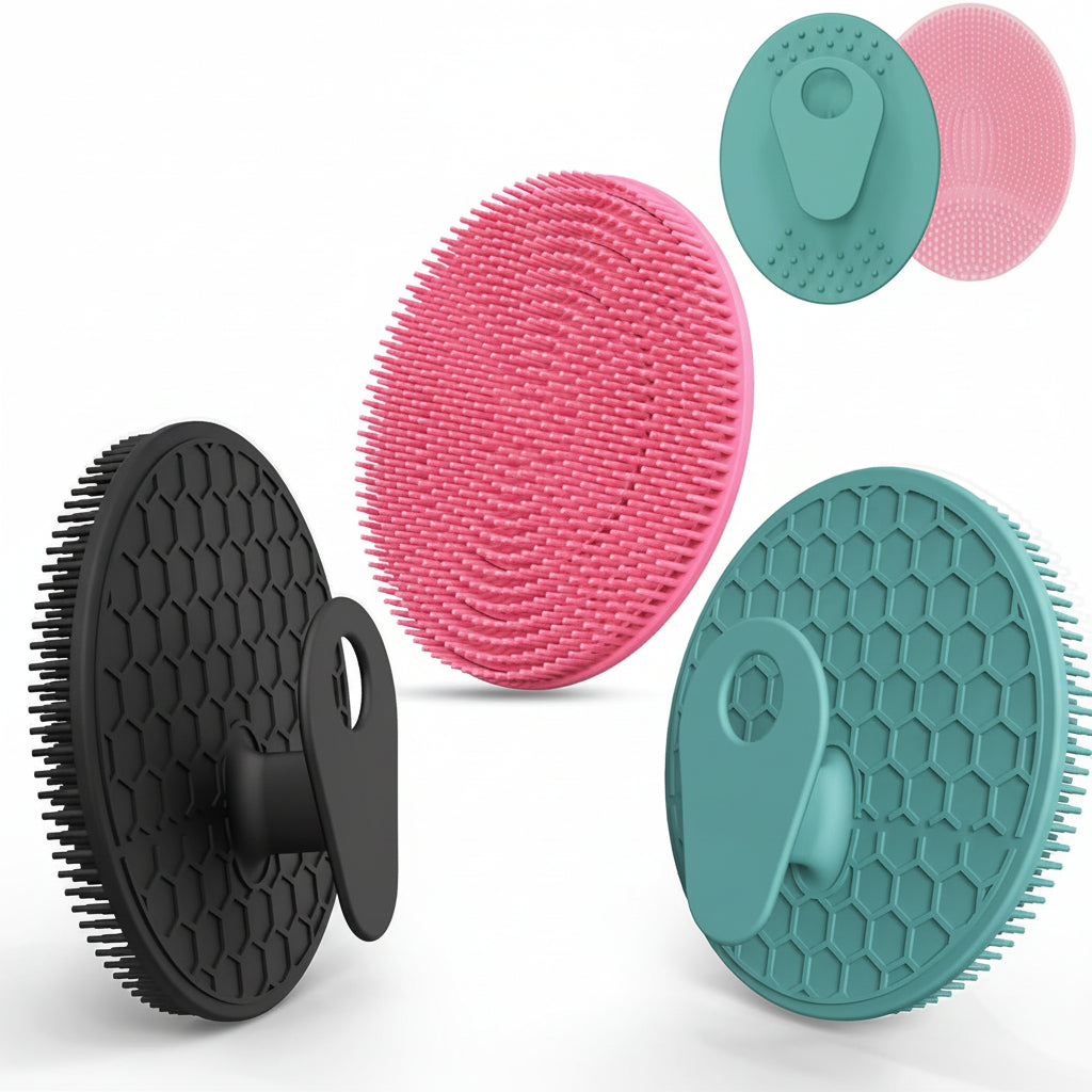 Shower Brush Silicone Body Brush Ergonomic Grip