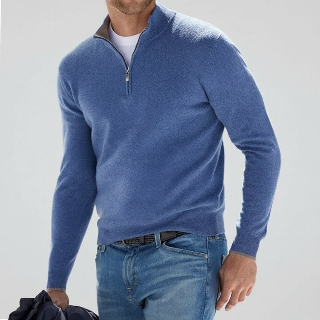 Men's Jumper Zip Knit Casual