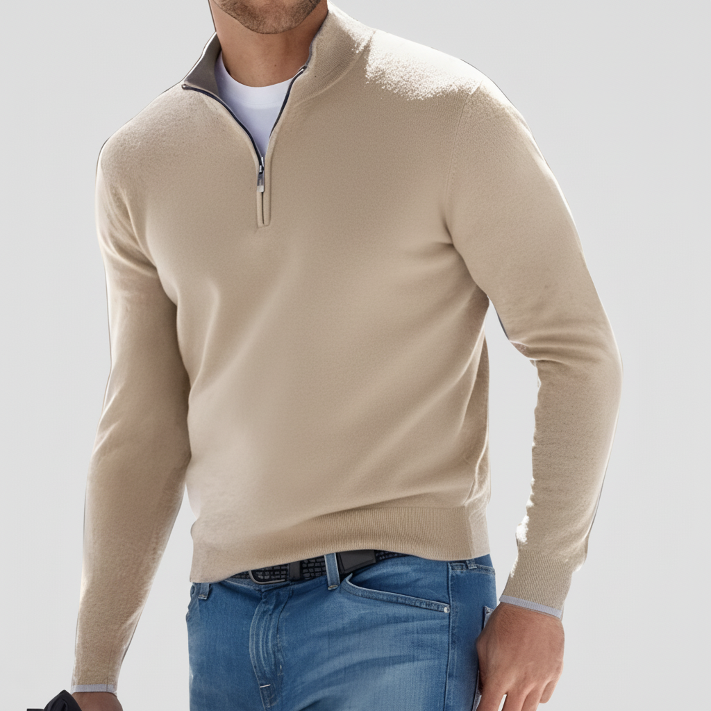 Men's Jumper Zip Knit Casual