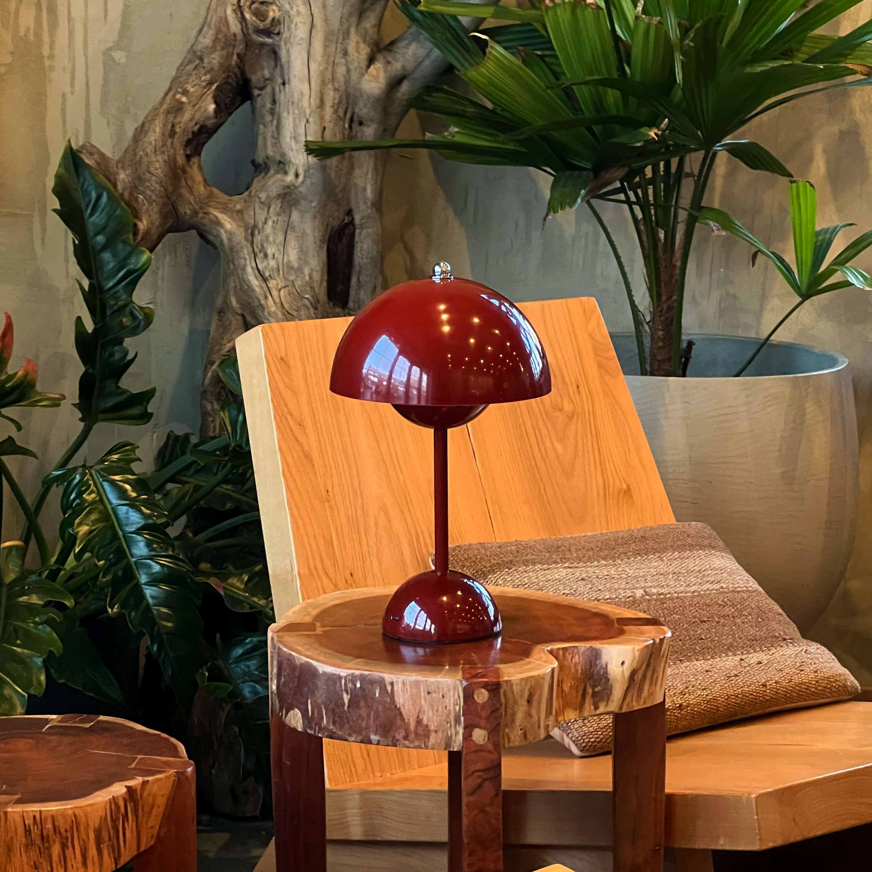 Lampada da tavolo Brulee Moderne impermeabile wireless e ricaricabile