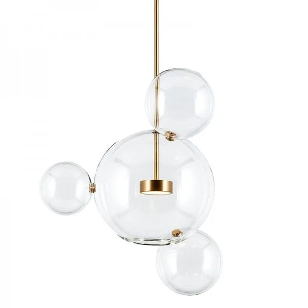 SphereGlow - Modern Glass Pendant Lamp for Living Room and Dining Room