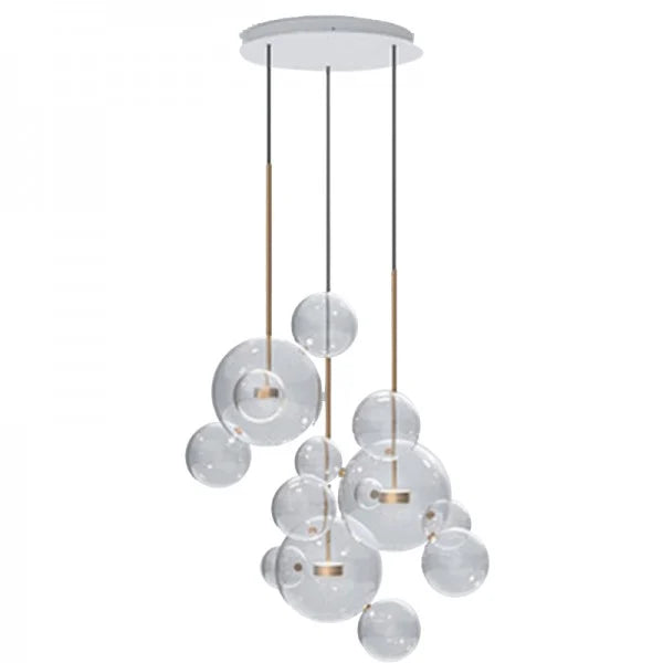 SphereGlow - Modern Glass Pendant Lamp for Living Room and Dining Room