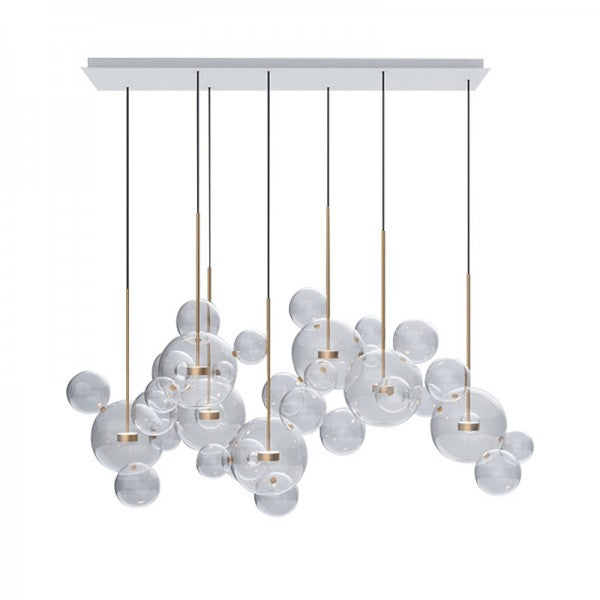 SphereGlow - Modern Glass Pendant Lamp for Living Room and Dining Room
