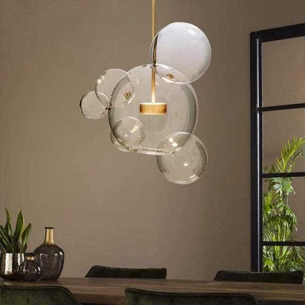 SphereGlow - Modern Glass Pendant Lamp for Living Room and Dining Room