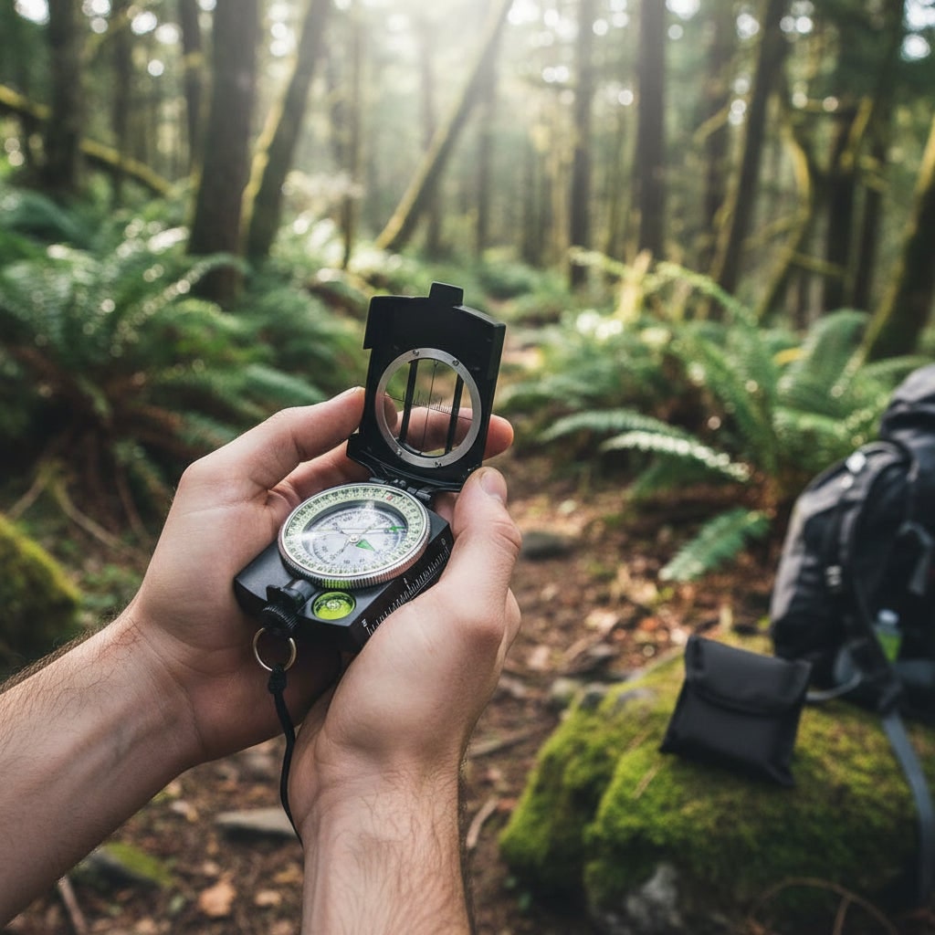 Bussola Trekking Strumento Navigazione Outdoor - Image 1