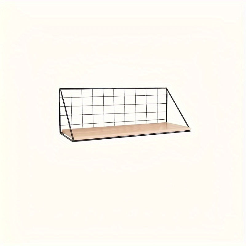 IronRack - Metal Floating Shelf - Hanging Storage Rack for Bathroom and Living Room