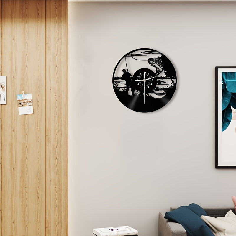 VinylCatch - Vintage Visserij Wandklok