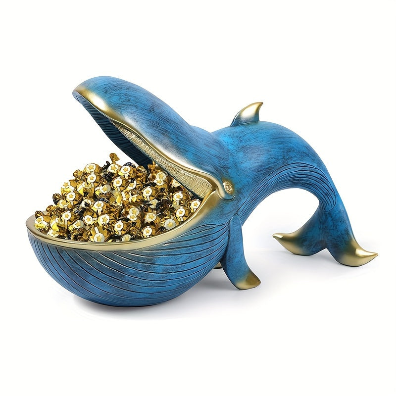 WhaleBox - Whale-shaped Resin Candy Dish for Keys & Decoration