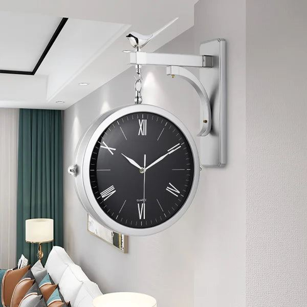 RomanClock - Orologio da parete doppia faccia