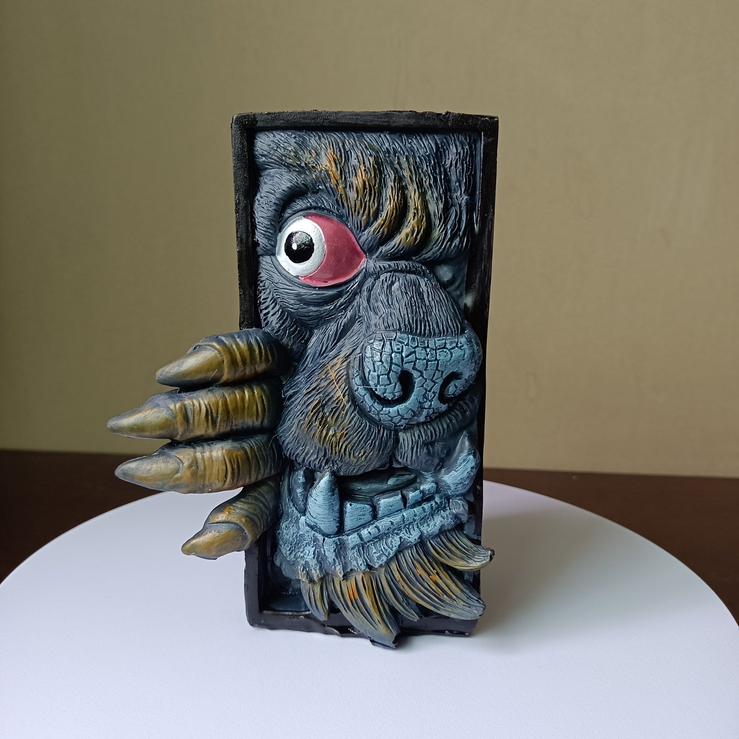 MonsterBookend - Suporte para Livros Monstro 3D de Terror para Decoração de Casa