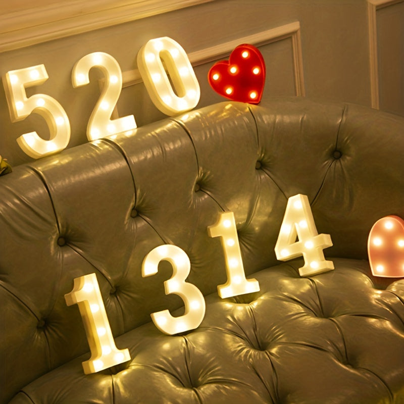 AlphaGlow - Lámpara de letra decorativa LED con alimentación por batería