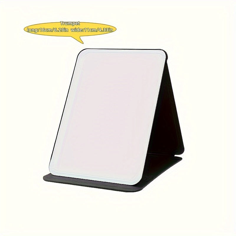 Espejo de Maquillaje Portátil Plegable – HD, Modelo de Mesa, Ideal para Mujeres y Niñas, Sin Batería