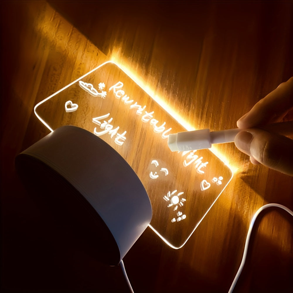 NoteGlow - LED Notice Board Night Light with USB Power Supply