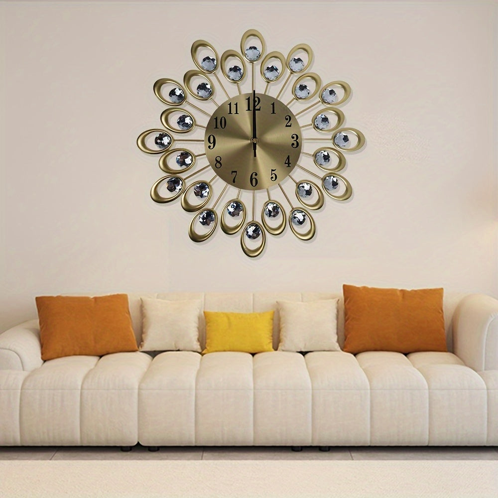 Moderne Stille Metalen Wandklok