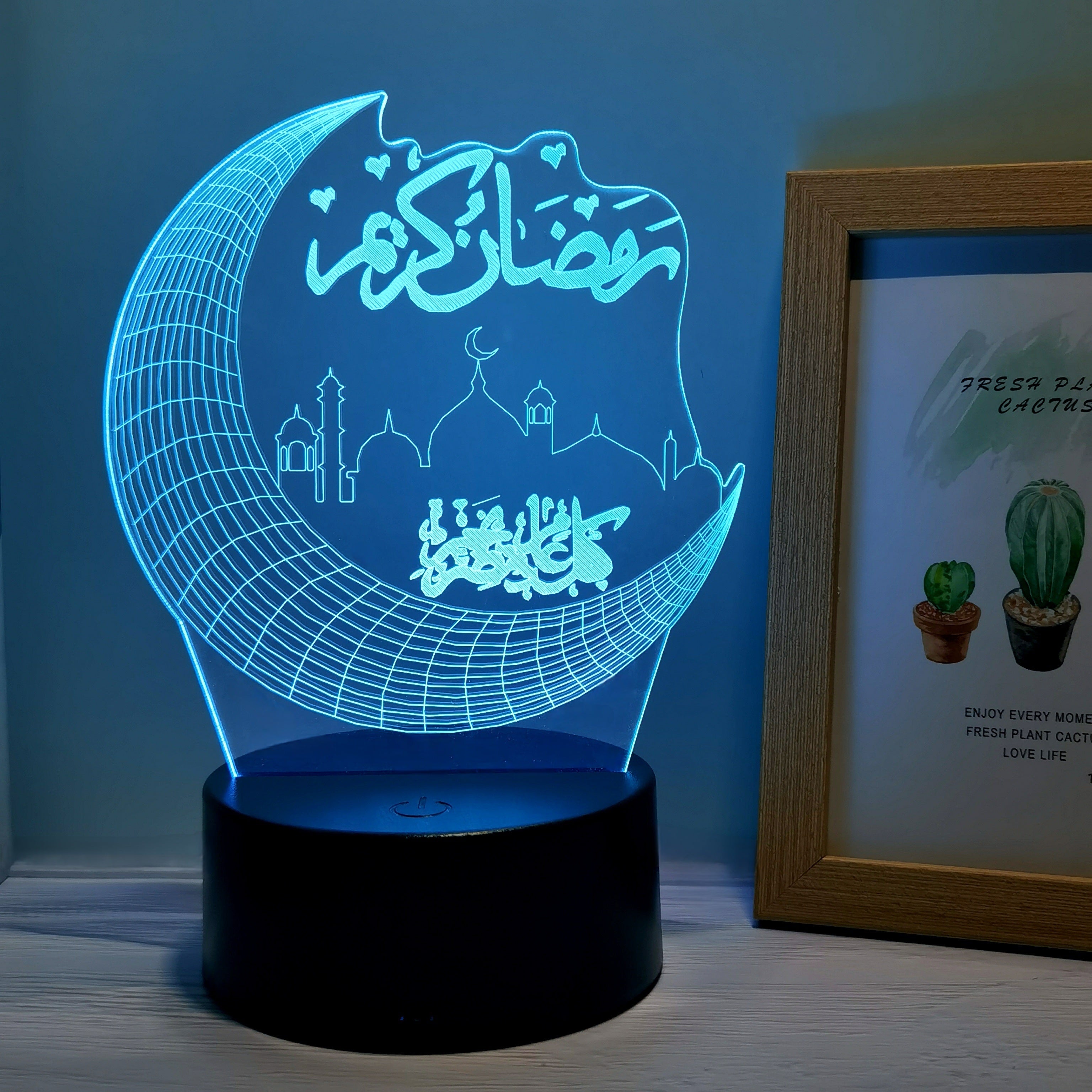 MoonPalace - 3D Night Lamp with 7 Colors Touch Control