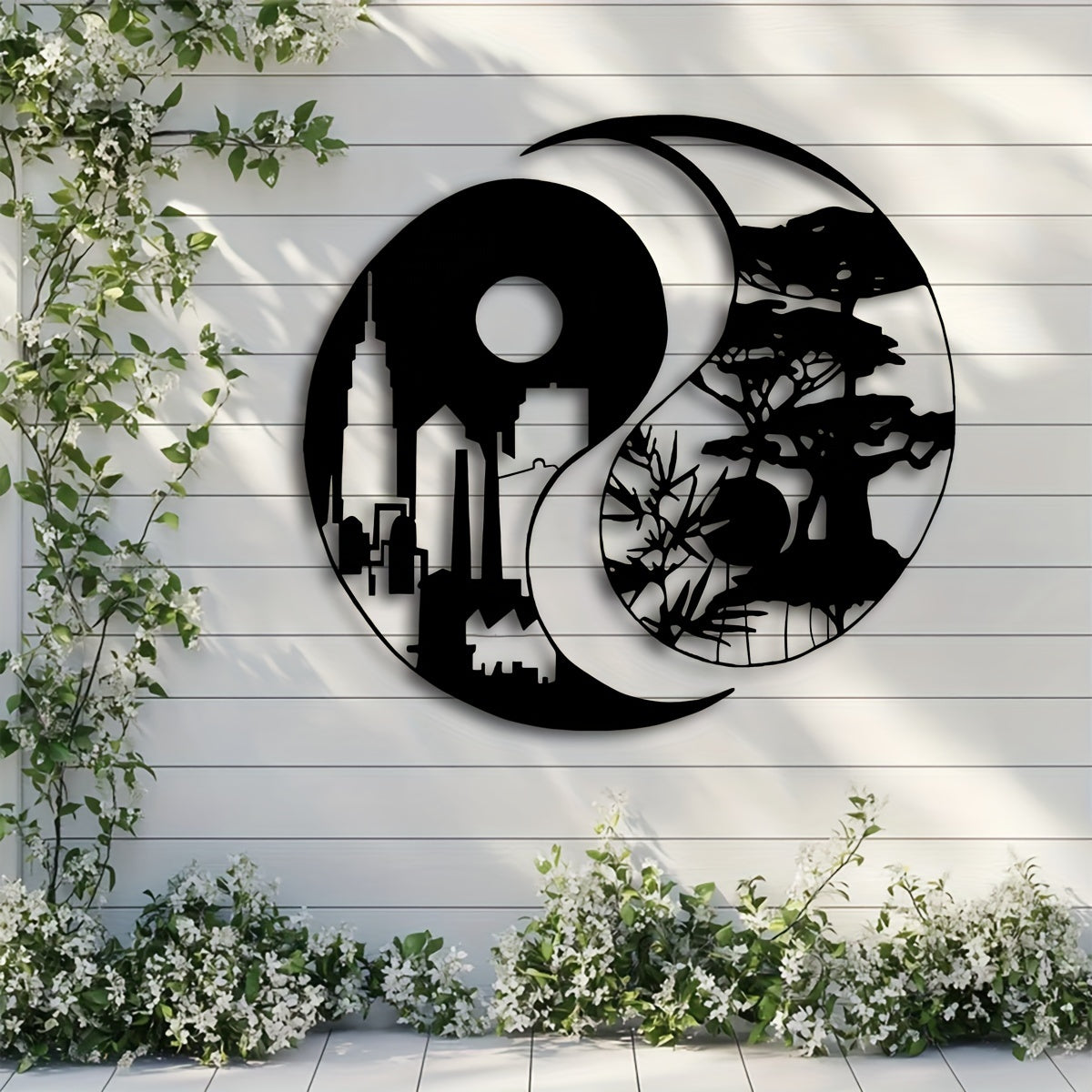 YinYangArt - Elegant Yin Yang Metal Wall Art Set
