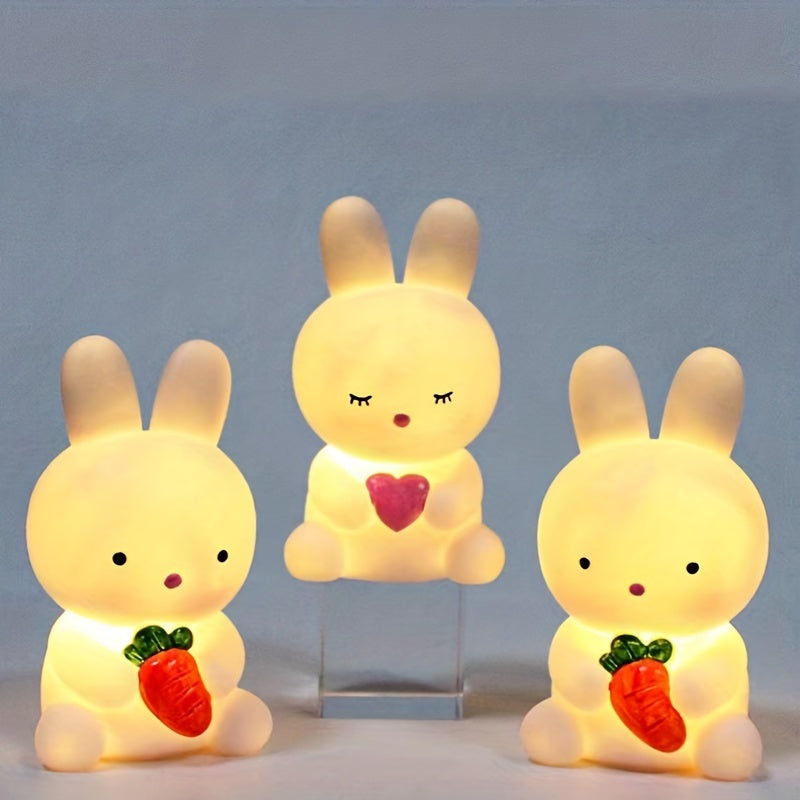 BunnyGlow - Cute Rabbit Lamp with LED Light for Decoration and Night Light