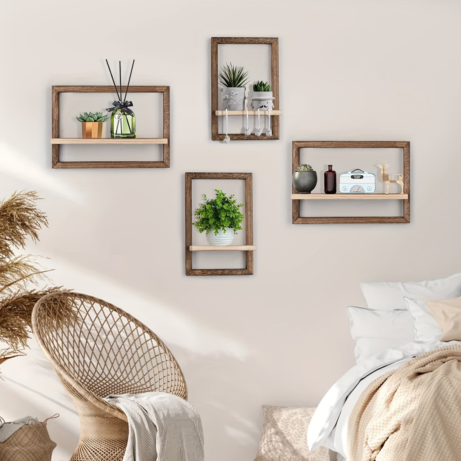 ModernShelf - Set of 2 Floating Shelves for Living Room