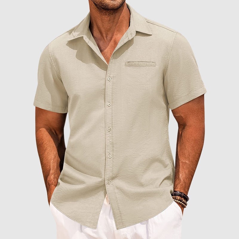 Camicia Estiva Camicia A Maniche Corte Casual Fit - Image 6
