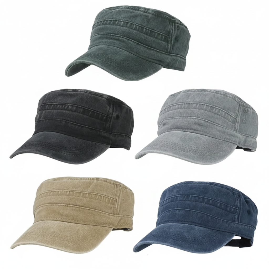 Cappello Stile Militare Vestibilità Regolabile - Image 7